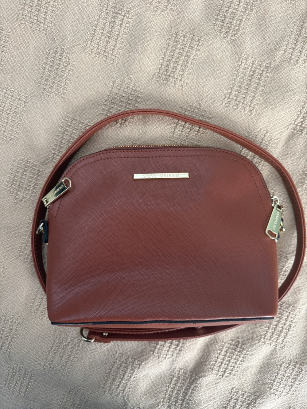 Steve Madden Dark Brown Dome Crossbody Bag